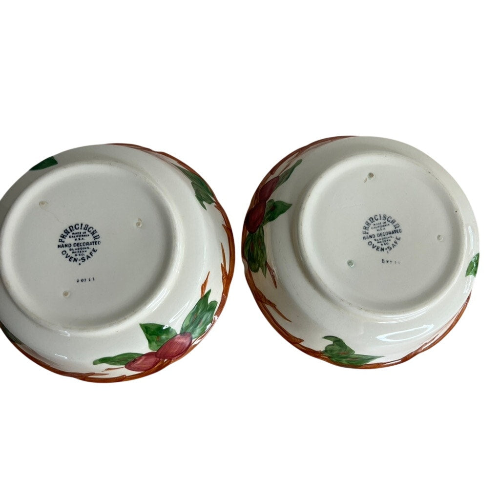 Franciscan Apple Vegetable Bowls, Set of 2
