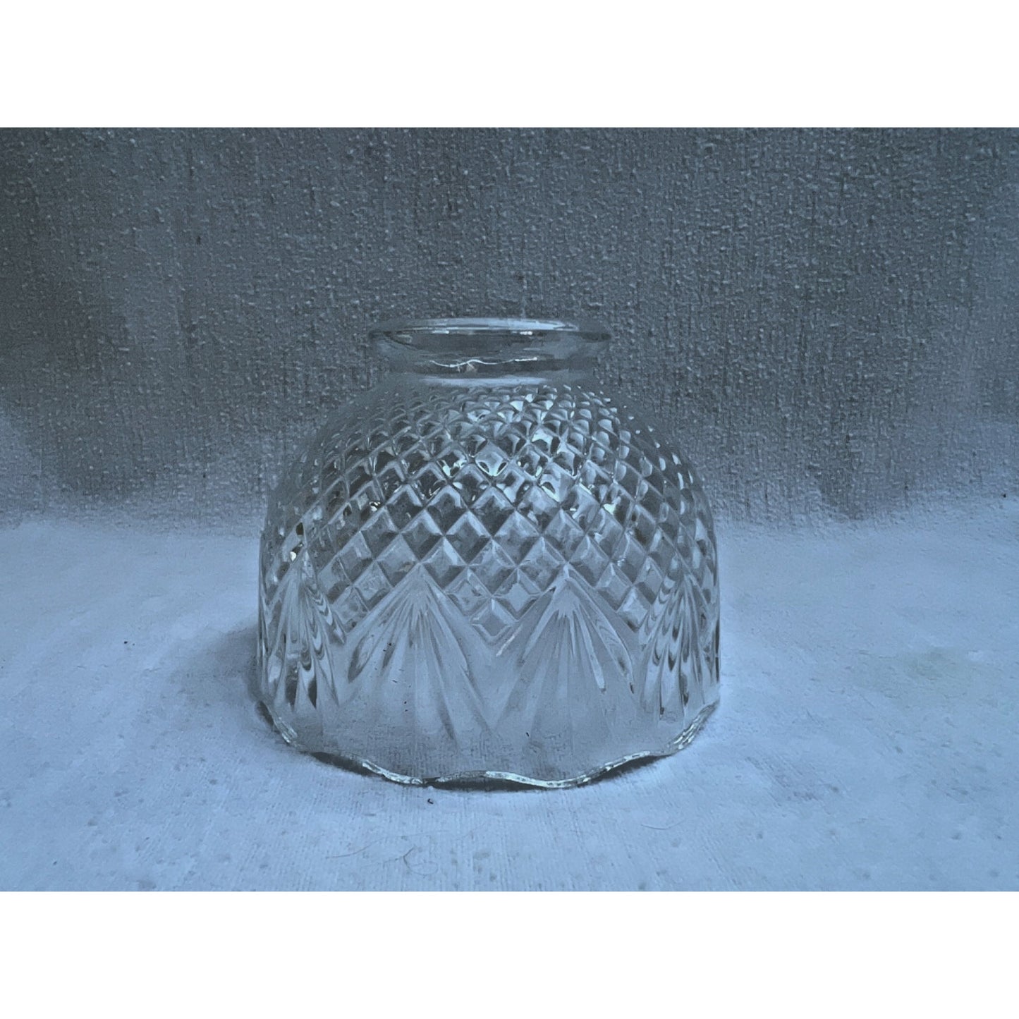 VTG Westmoreland Fairy Lamp Pineapple Clear Glass Candle Shade Only No Base