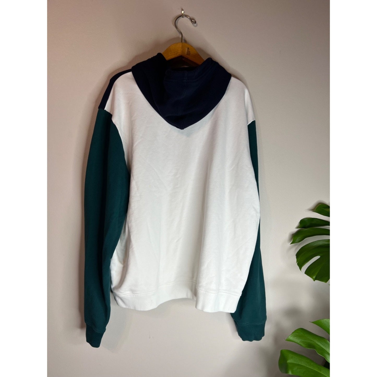 Lacoste Hoodie Sweatshirt Mens XXL Color Block 100% Cotton Classic Fit QUALITY