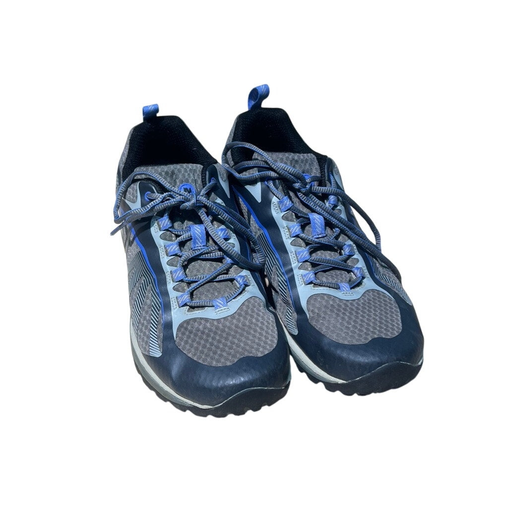 Women's sz 10 M Merrell Siren Edge Vibram Hiking Shoes Sneakers Gray Blue J35516