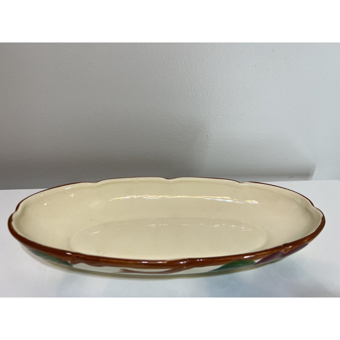 Vintage Franciscan Apple Oval Pickle Dish 8.5" Relish Tray Made in USA- USA mark