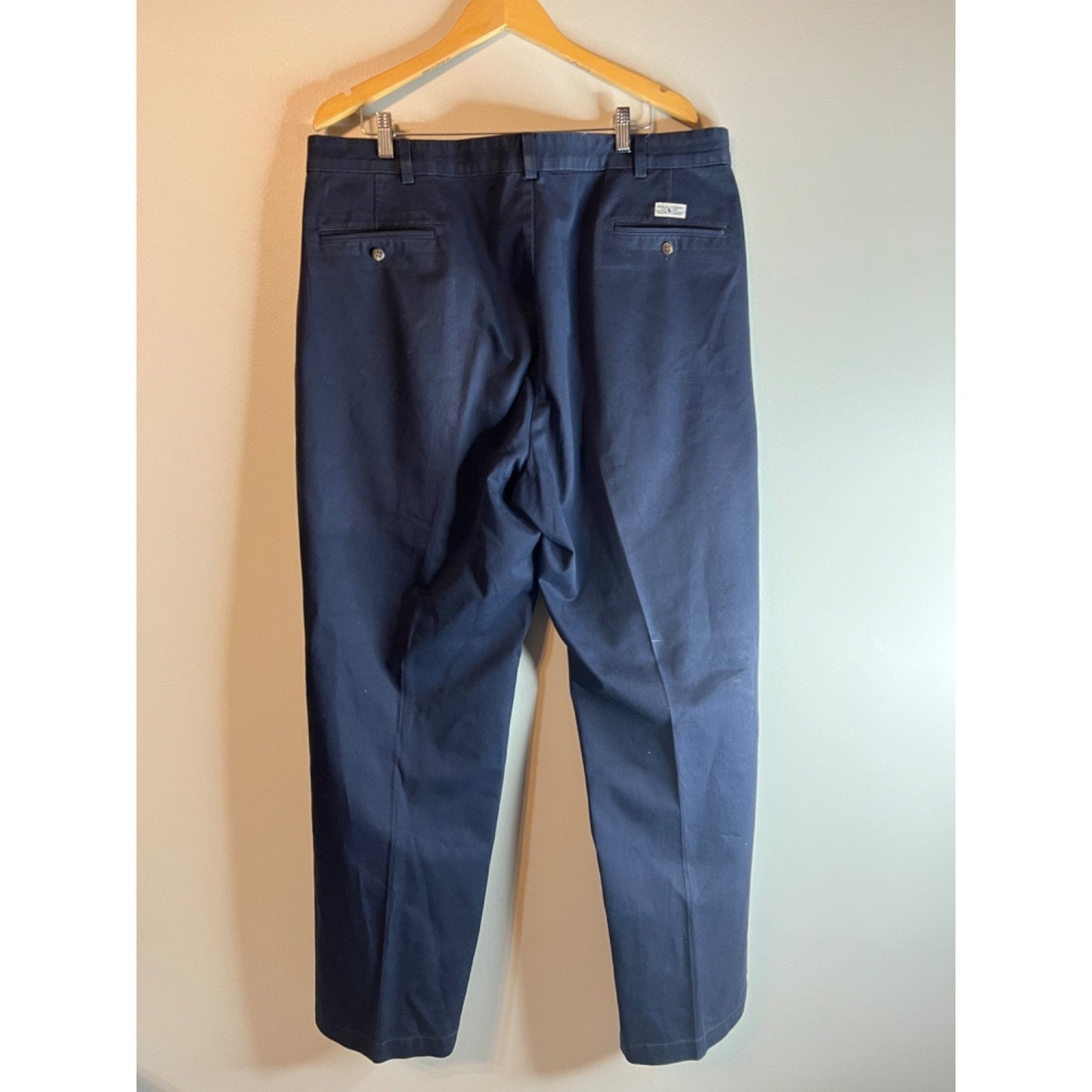 Vintage Polo Ralph Lauren Pleated Chino Twill Blue Andrew Pant Size 42x32 USA