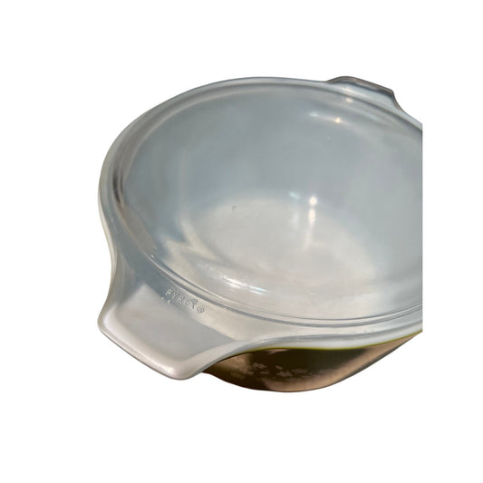 Pyrex Round Casserole Dish 475  2.5 QT Crazy Daisy Spring Blossom w/LID