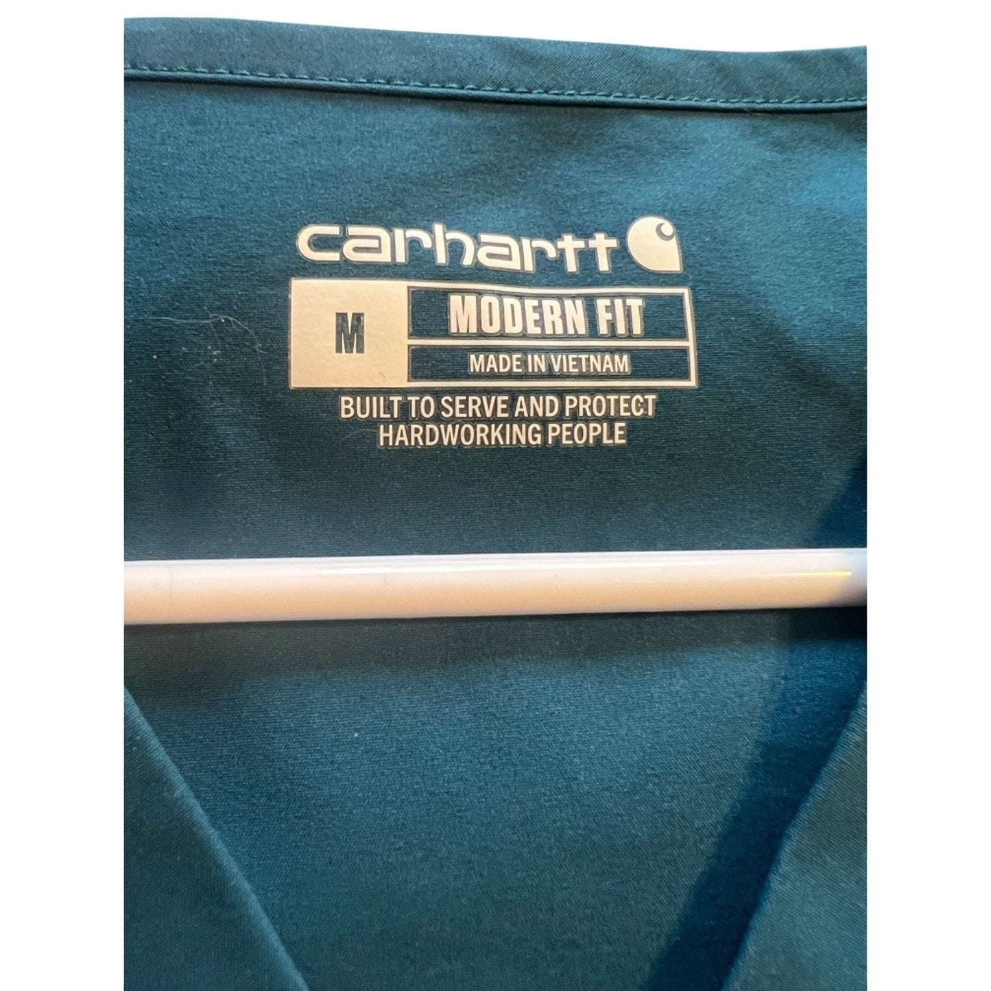 Carhartt Medium Men's Force Essentials Cargo Scrub Pants & V Neck Caribbean Blue