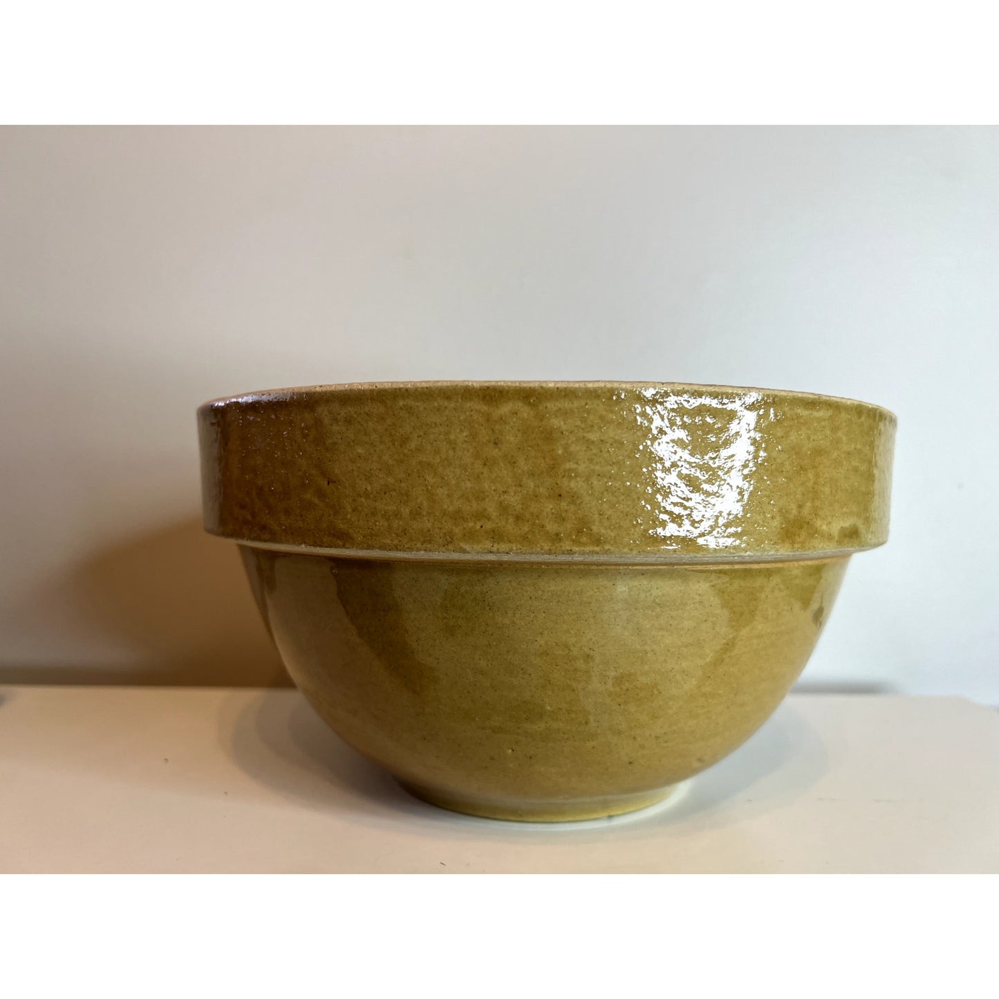 RARE Bauer Pottery Yellow Ware 00 Early Los Angeles Cal 19 Bowl