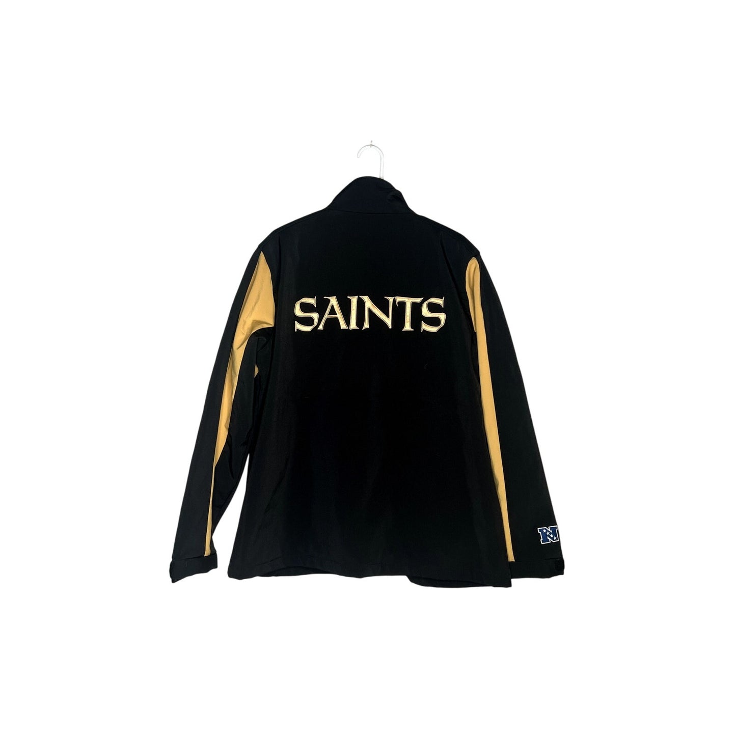 New Orleans Saints NFL Zip-Up Jacket Black / Gold Men's Size Extra Large XL Coat