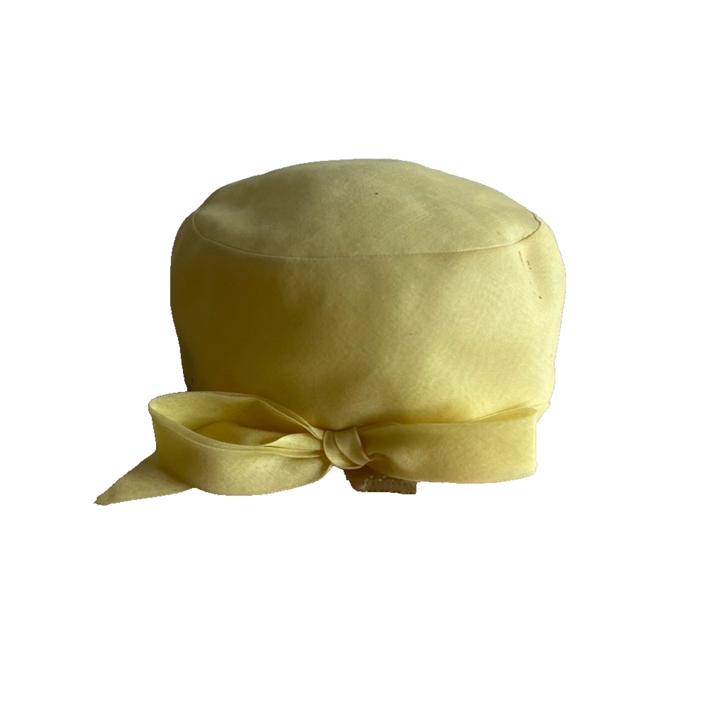 Vintage Made to Order Halston Bergdorf Goodman Yellow Pillbox Hat NYC
