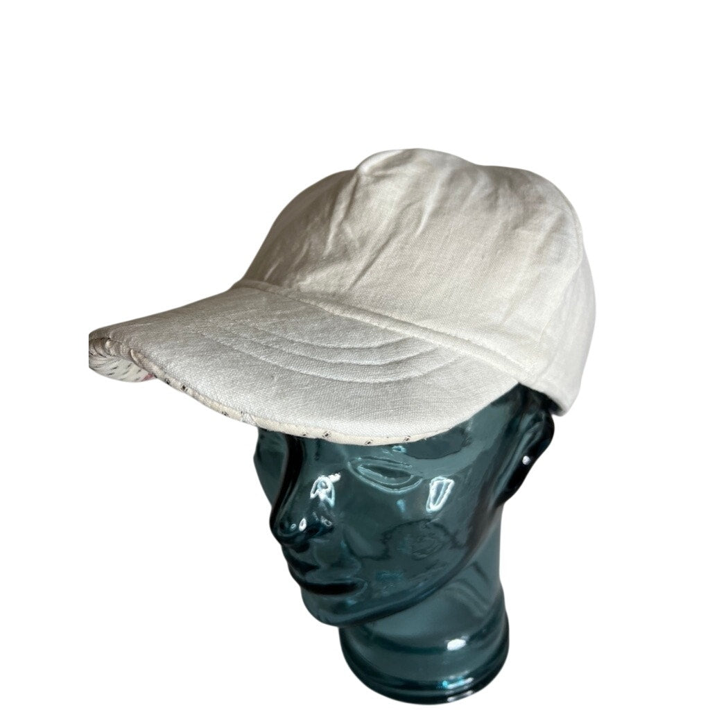 OOAK Vintage Reversible 1910 Indigo Quilt & Irish Linen Snapback Hat