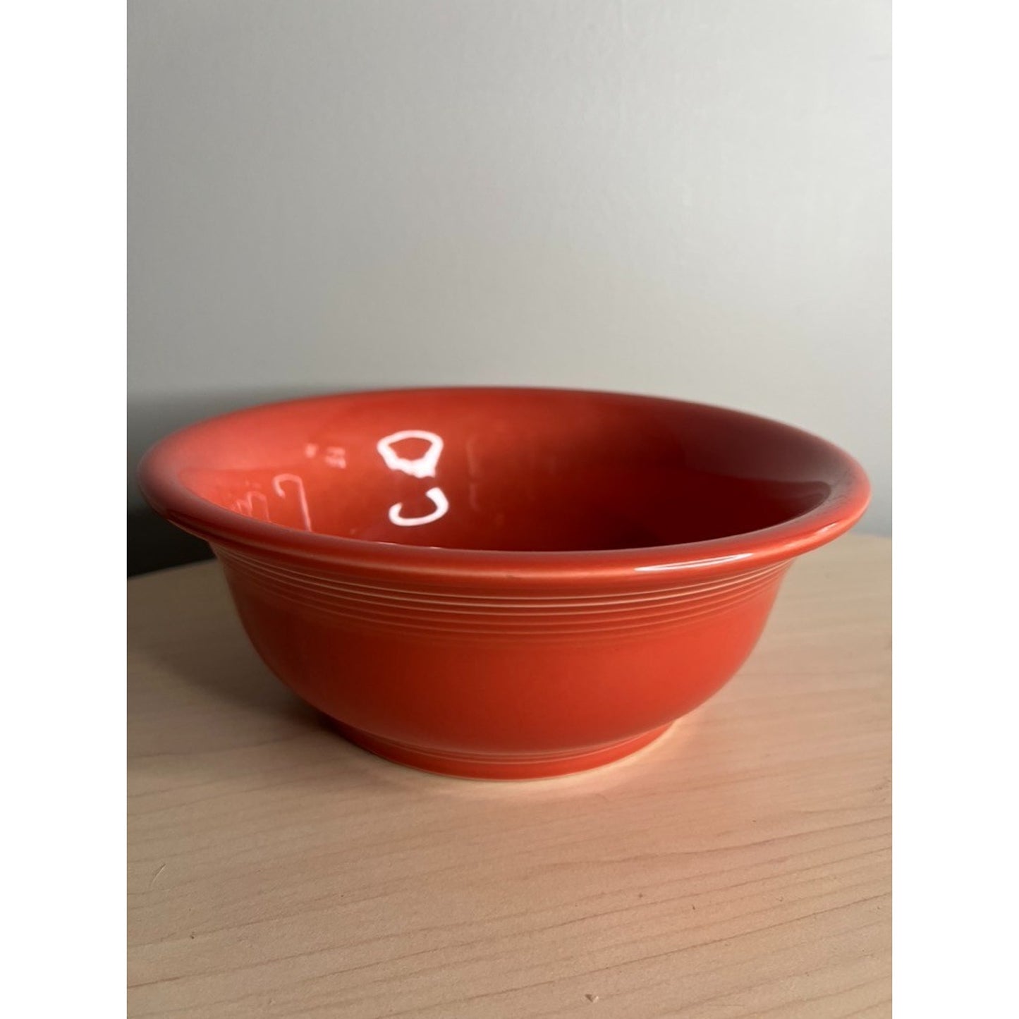 Fiesta Serving Bowl Persimmon Orange Post 86 HLC USA Homer Laughlin Retired 8.5"