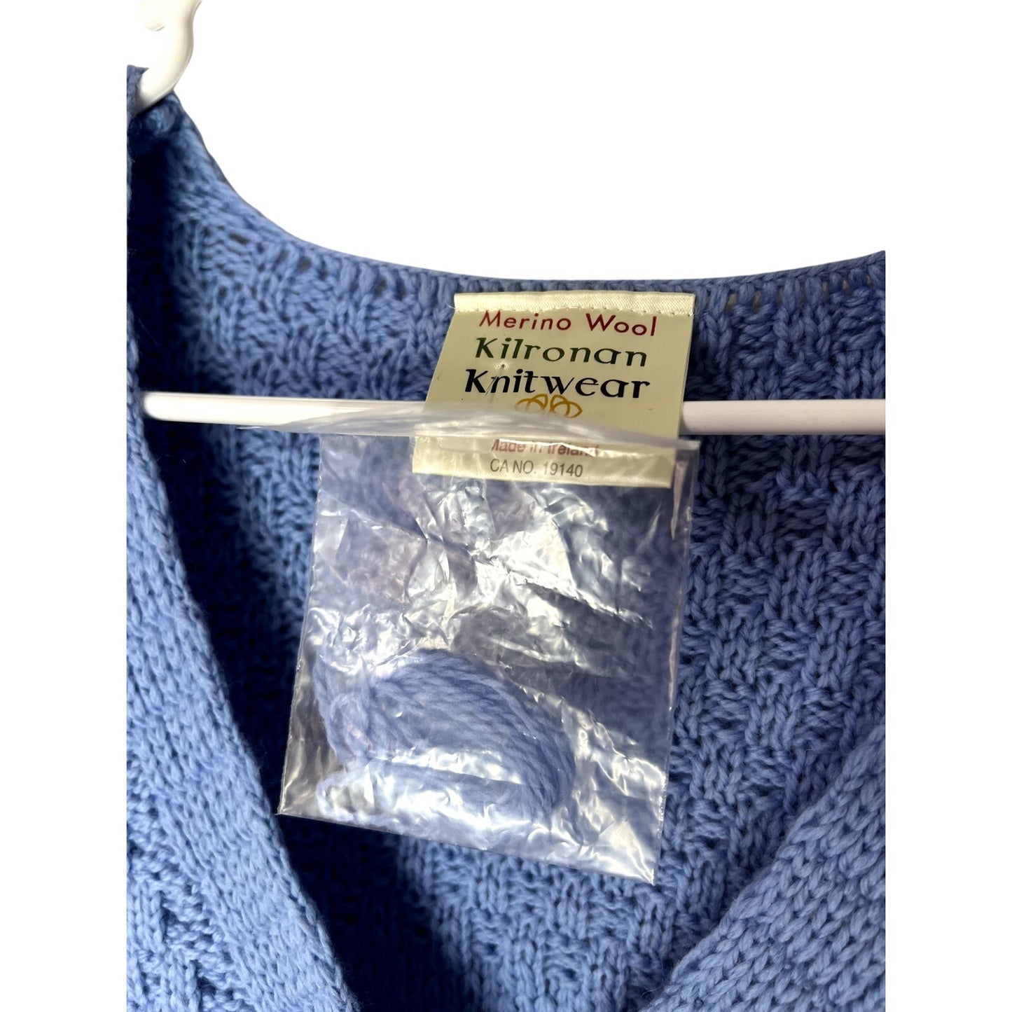 NWT Kilronan Knitwear Large Irish Merino Wool Tree Of Life Hand Knit Sweater