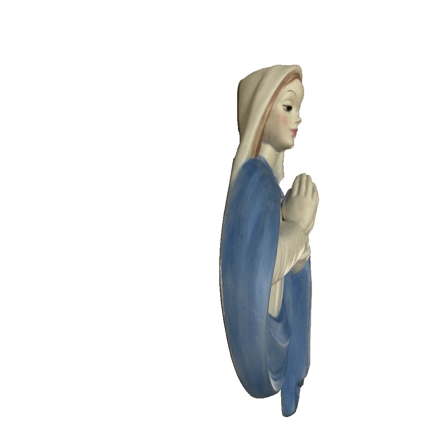 Vintage Chalkware Virgin Mary Mother of Jesus Christ Christian Statue Madonna
