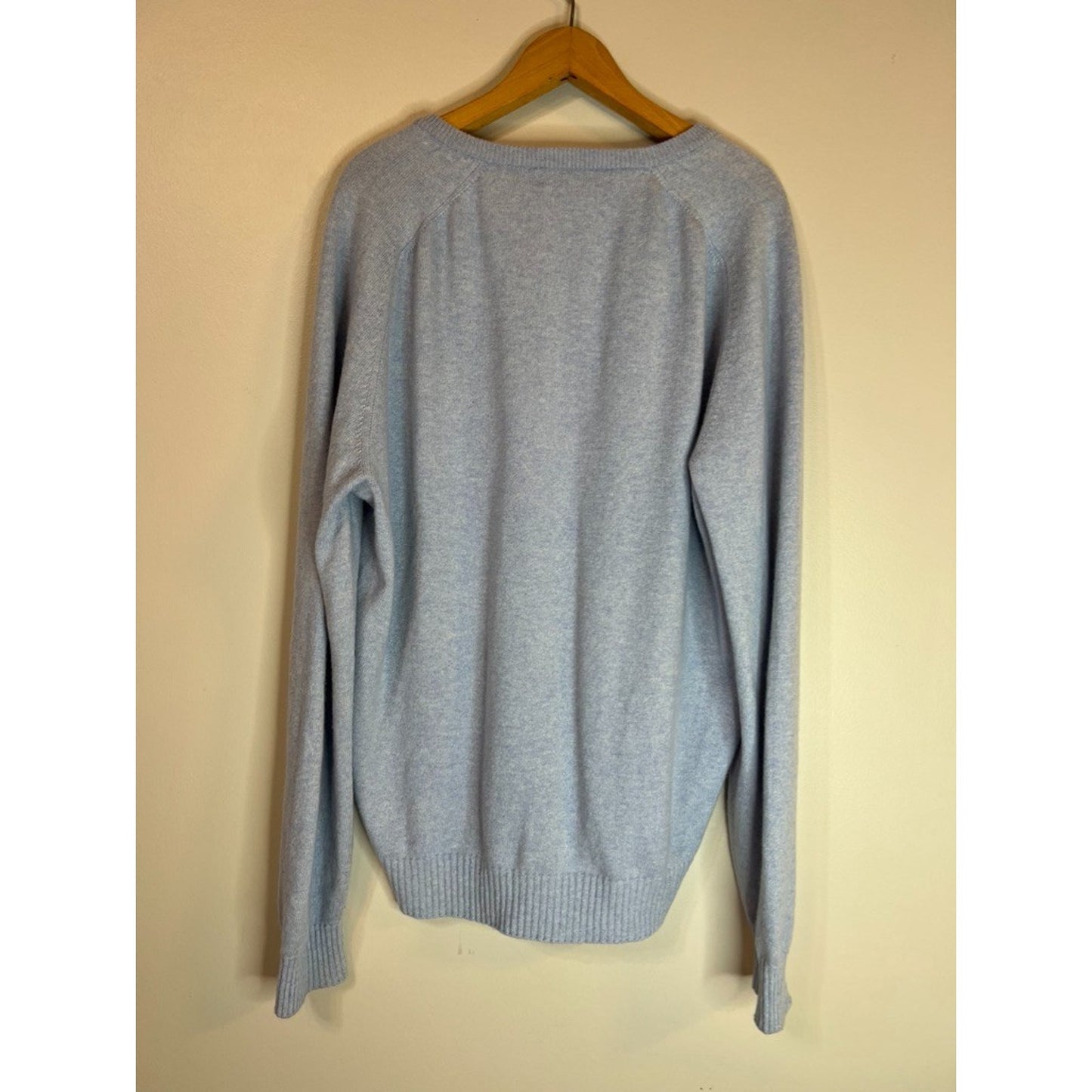 Brooks Brothers 100% 3 Ply Italian Cashmere Sweater Size XXL Men's Blue