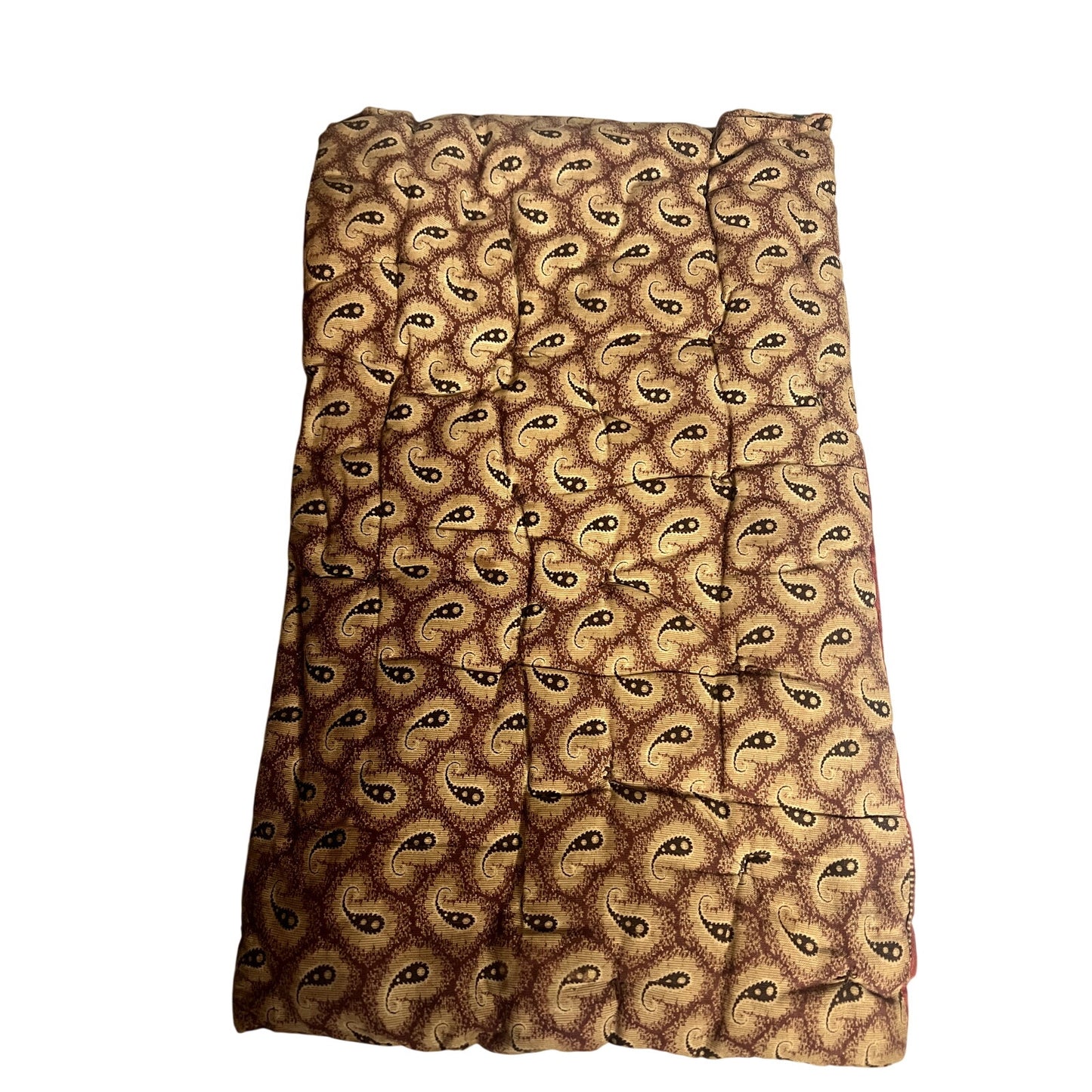 Vintage Wood Baby Cradle with Antique Fabric Mattress & Teddy Bear Decal