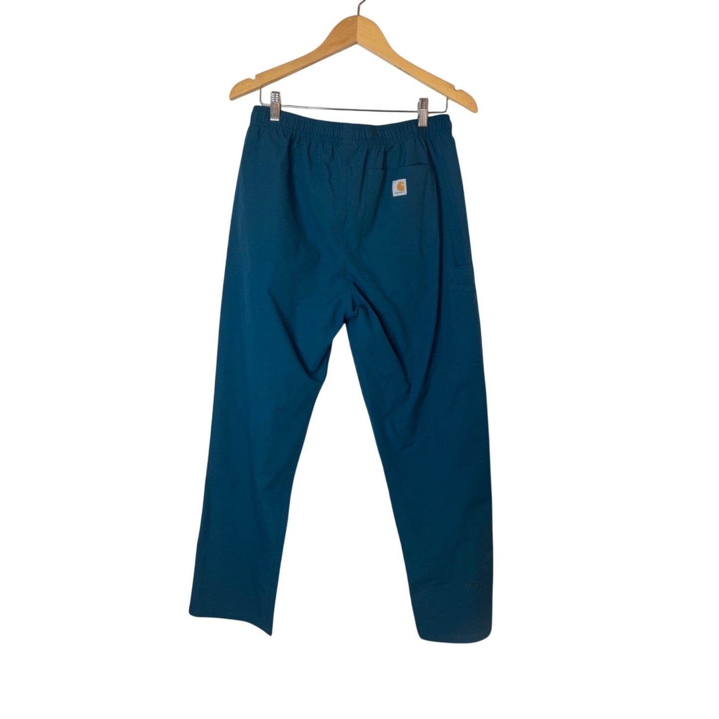 Carhartt Medium Men's Force Essentials Cargo Scrub Pants & V Neck Caribbean Blue