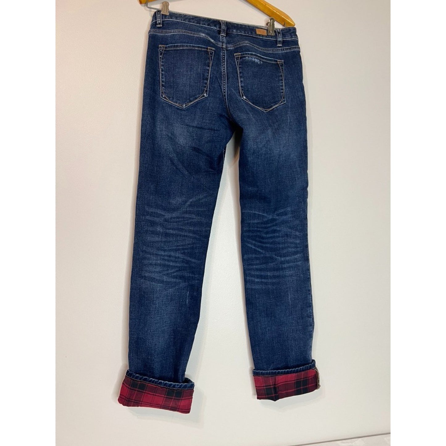 LL Bean 1912 Flannel Lined Jeans Size 4 Classic Fit Straight Leg
