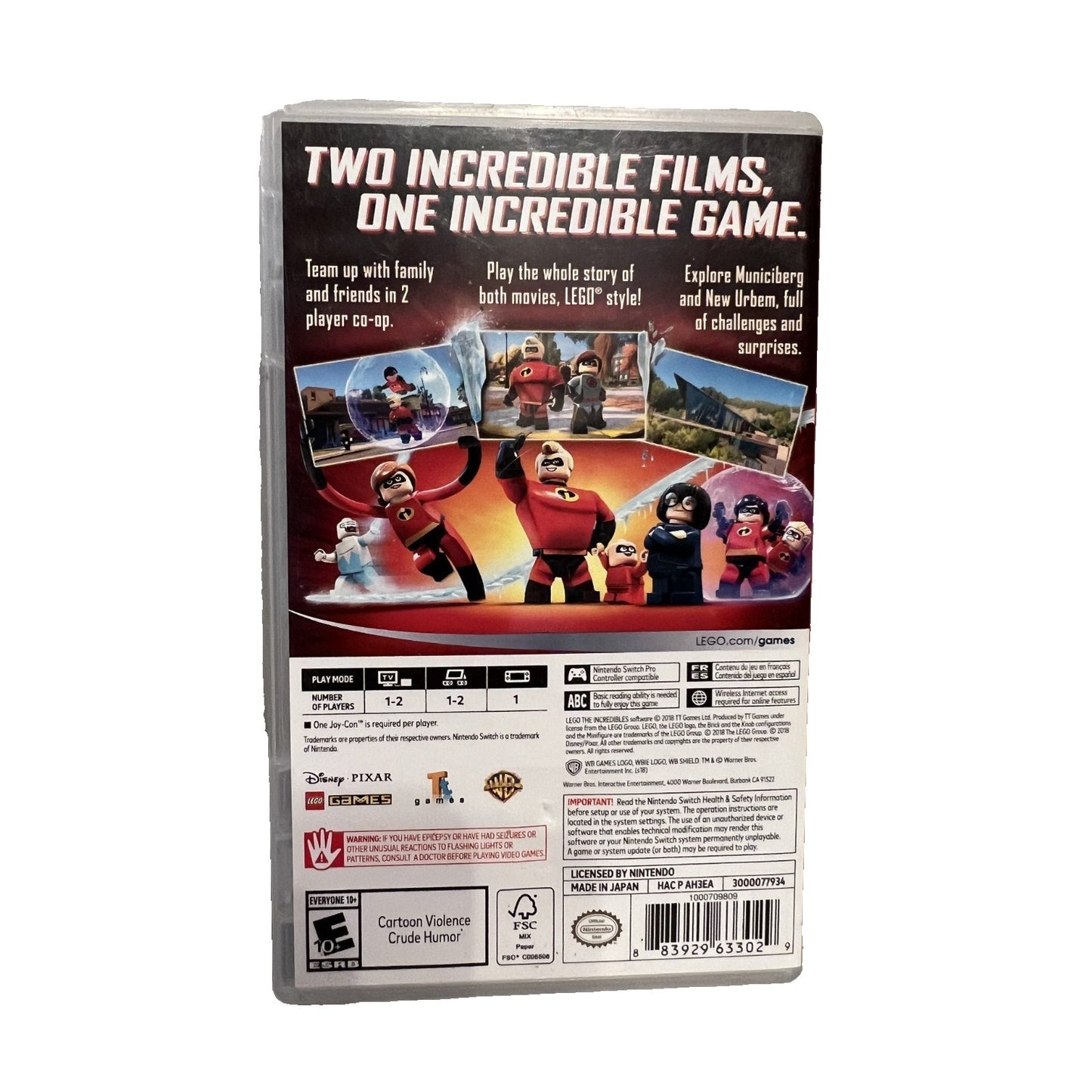 LEGO Disney Pixar the Incredibles Nintendo Switch