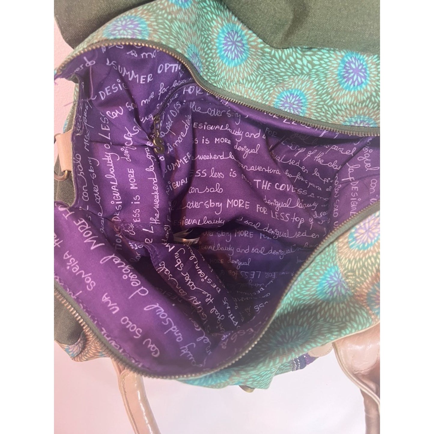 Desigual Artsy Colorful Polkadot Leather Convertible Messenger Bag | Women's OS