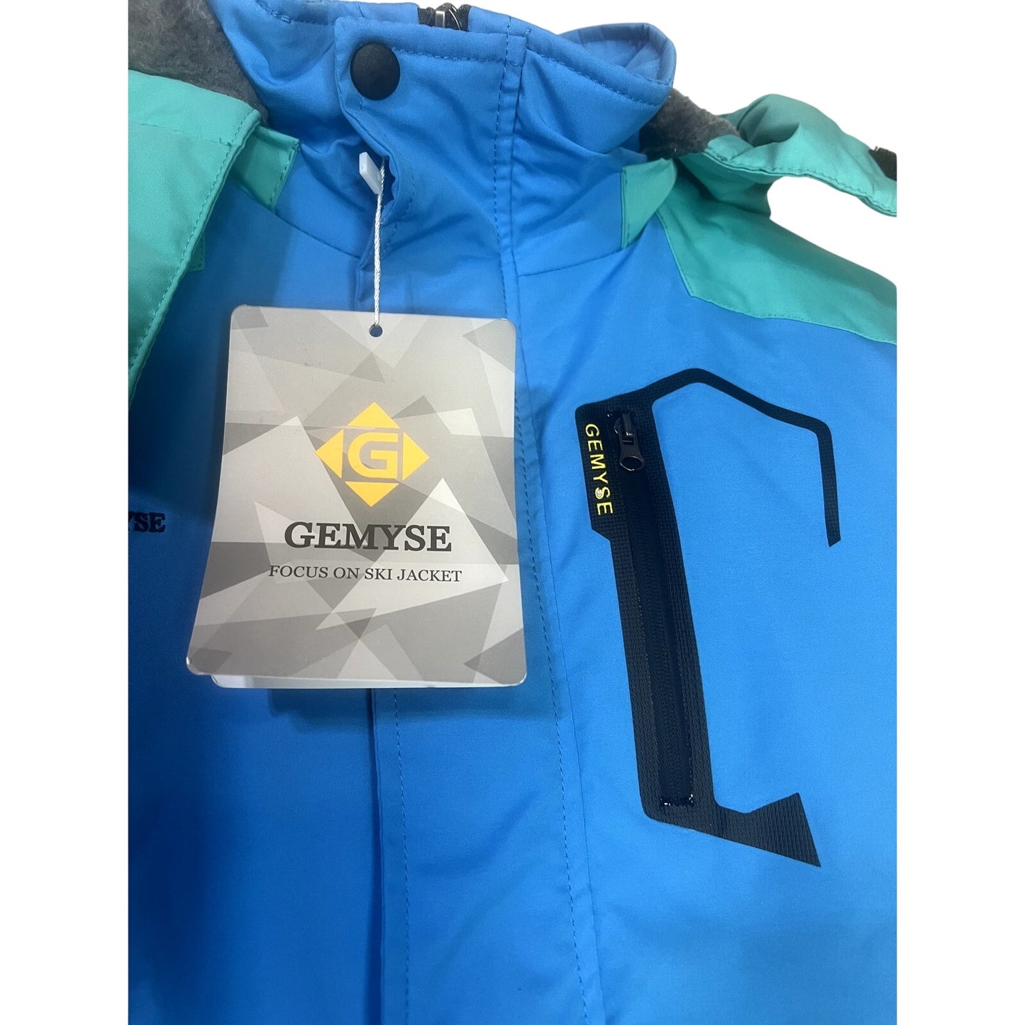 GEMYSE Focus On Ski Coat NWT Waterproof Hooded Snowboard XL 14/16