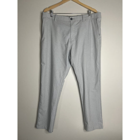 Tommy Bahama On Par Flat Front Pants Mens 38x30 Gray Performance Golf Stretch