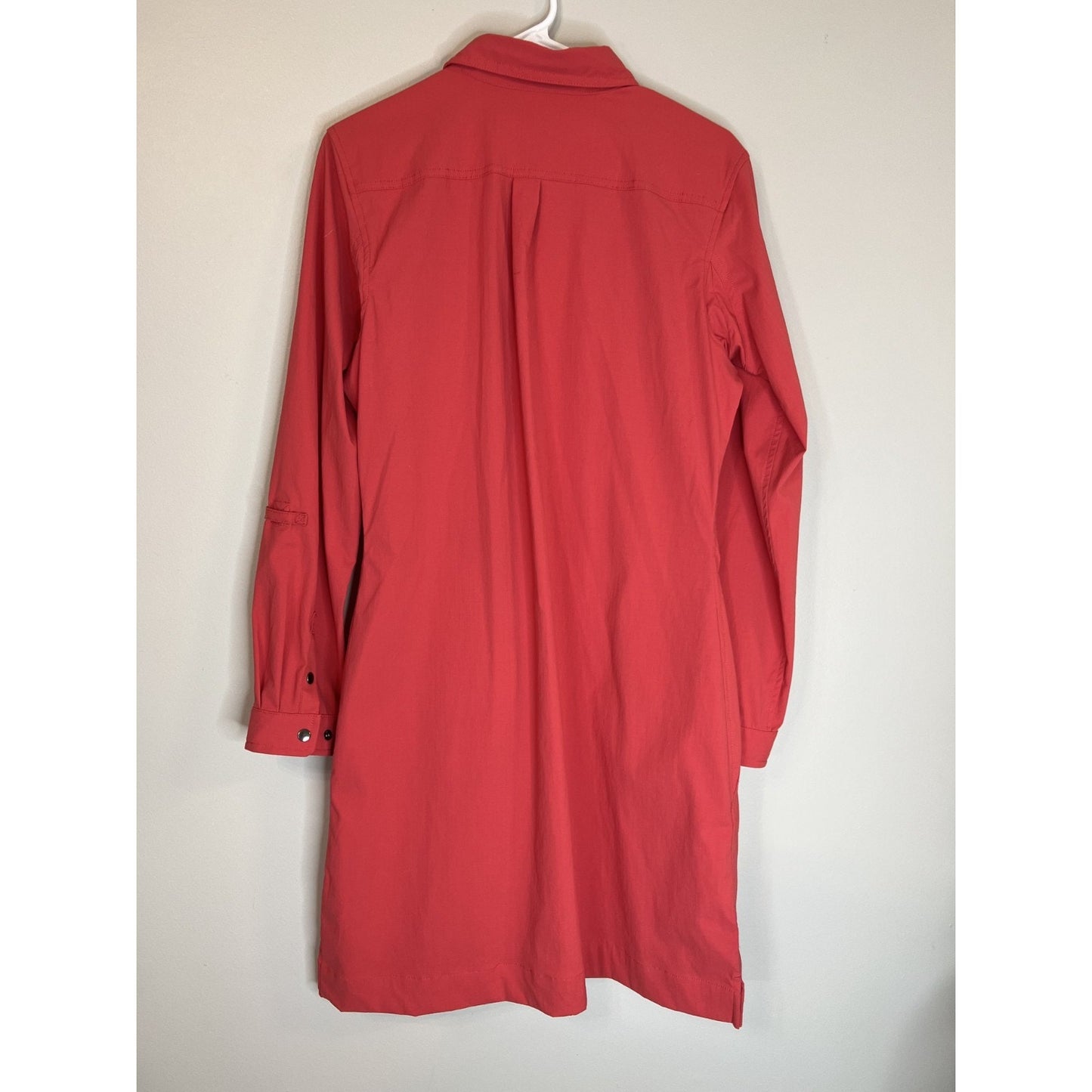 Duluth Trading Co. Pink Small Breezeshooter Breathable Stretch Shirt Dress