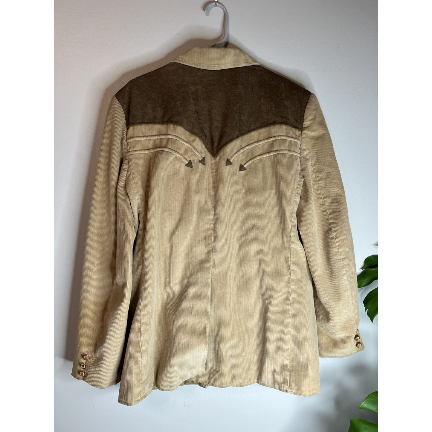 Mens Pioneer Wear Jacket Mens Western Blazer Cowboy Sport Coat Vtg Corduroy USA