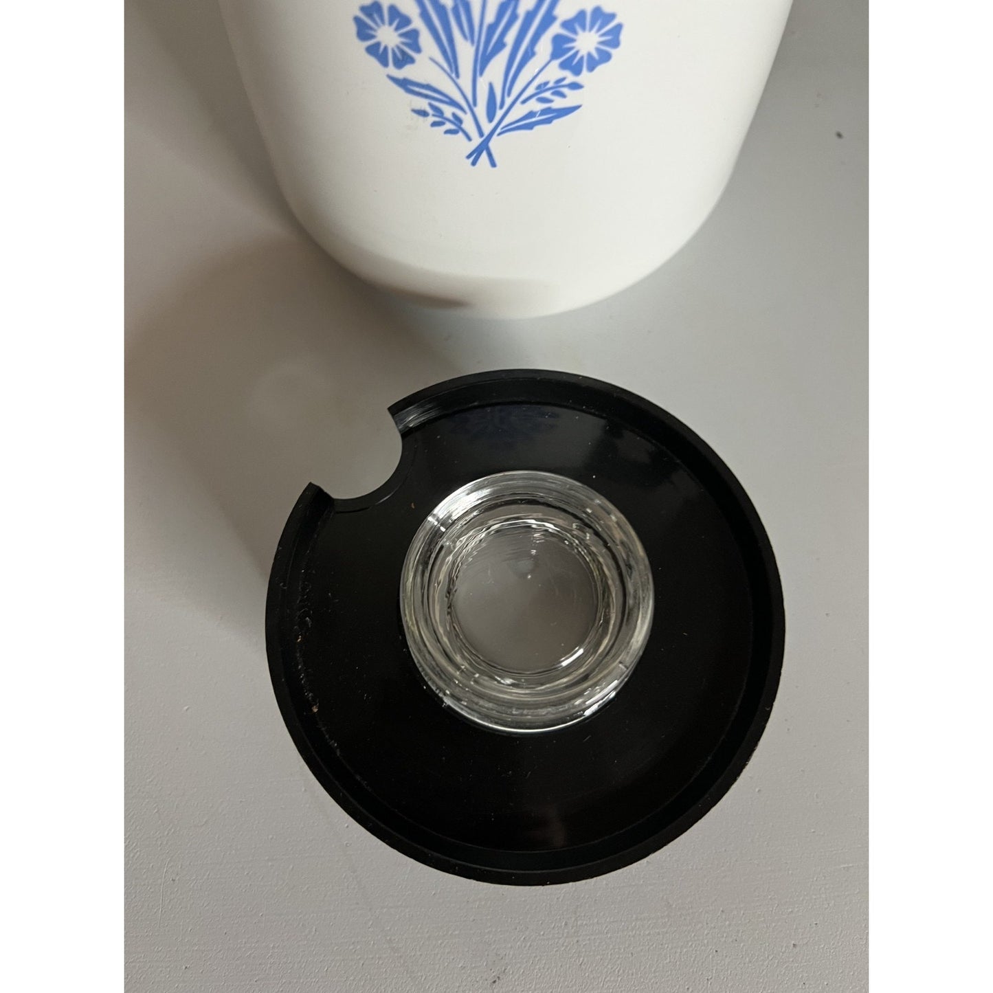 Corelle Ware Blue Cornflower Stove Top Coffee Tea Pot Percolator 9 Cup