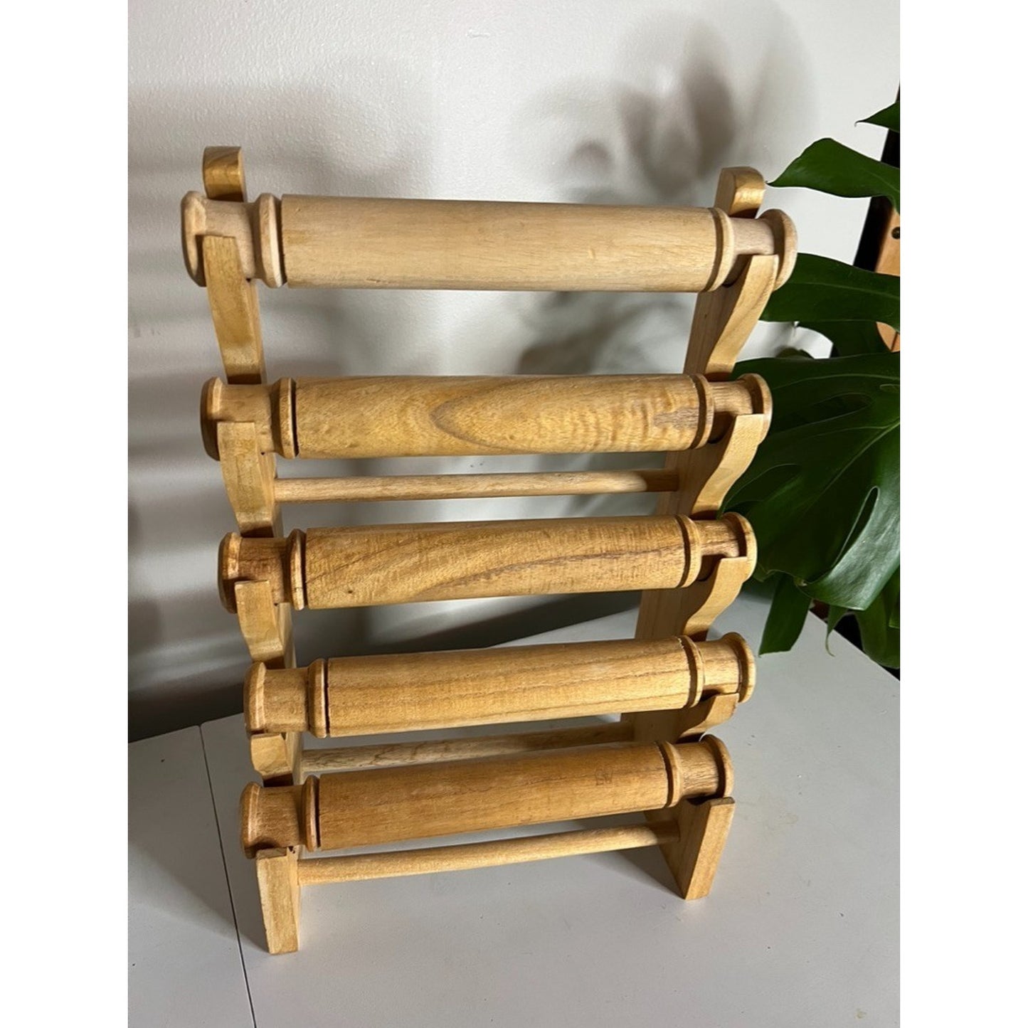 Bracelet Stand and Display 5 Tier Bracelet Holder Wooden Bracelet Organizer
