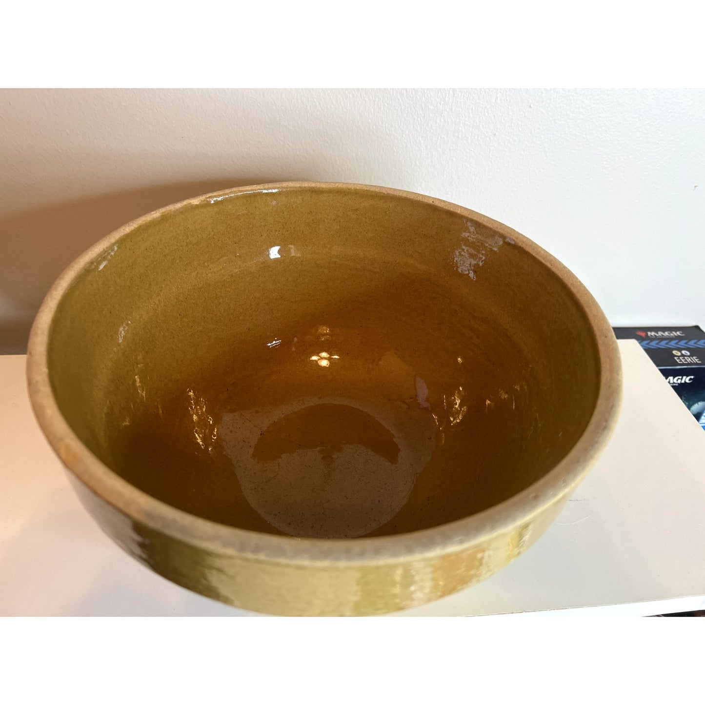 RARE Bauer Pottery Yellow Ware 00 Early Los Angeles Cal 19 Bowl