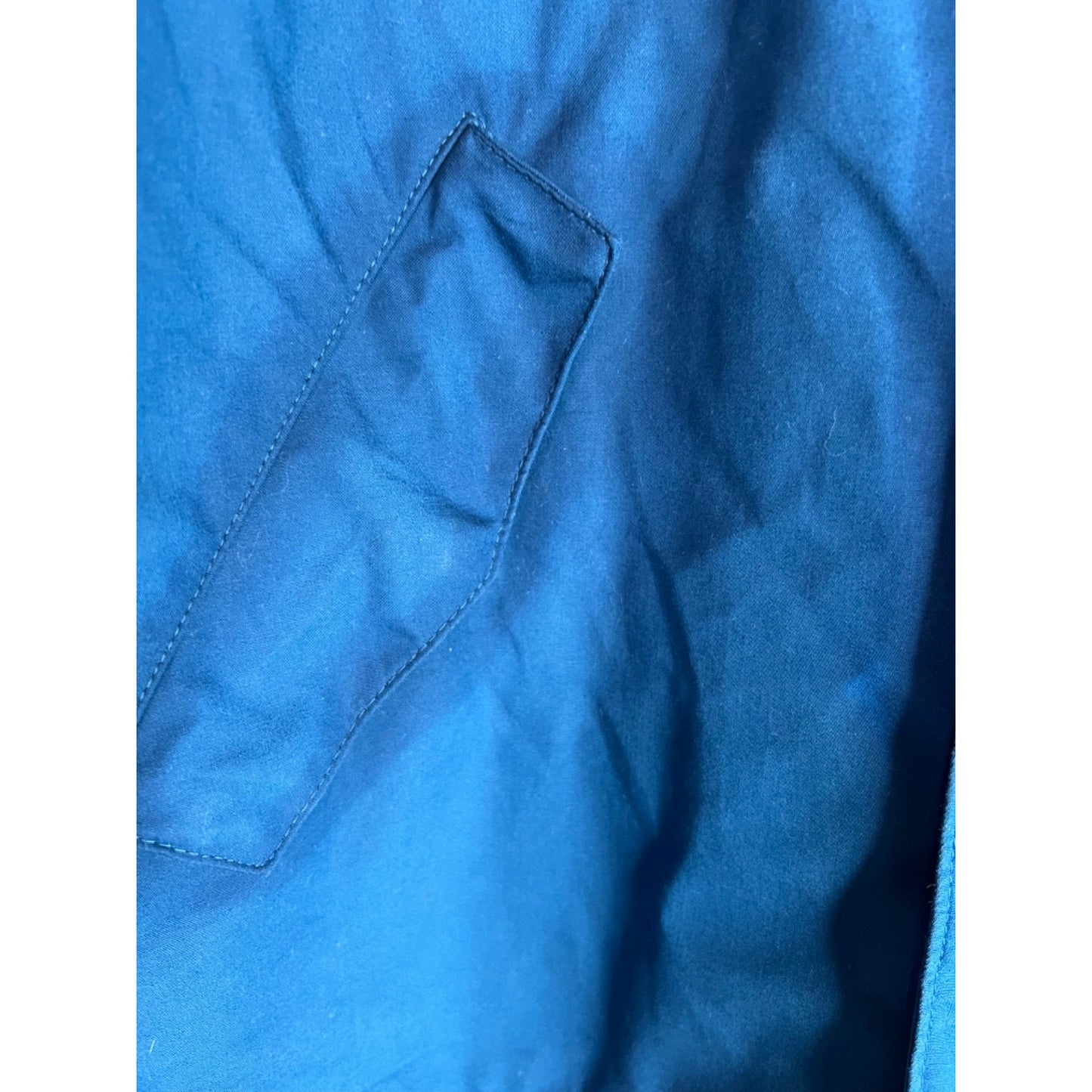 Line of Trade The Portland Rain Jacket Blue Hooded Mens Sz M EUC