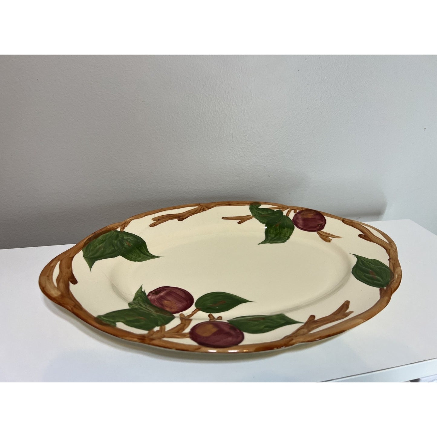 Franciscan Apple 14" Oval Serving Platter Plate Vintage Made in England