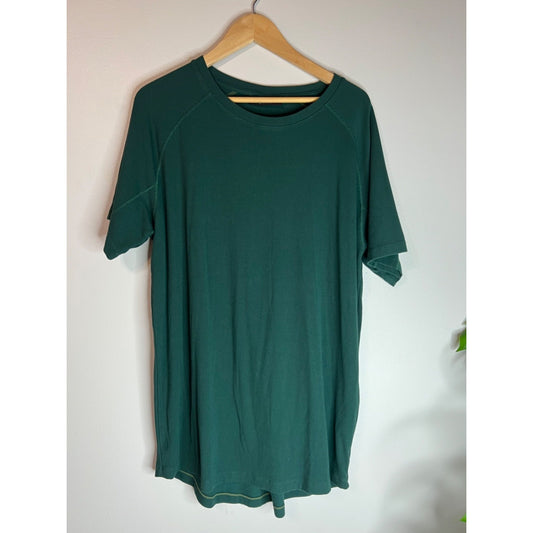 Men's Alphalete Monarch Collection Ribbed Shirt XL Rayon Blend Green