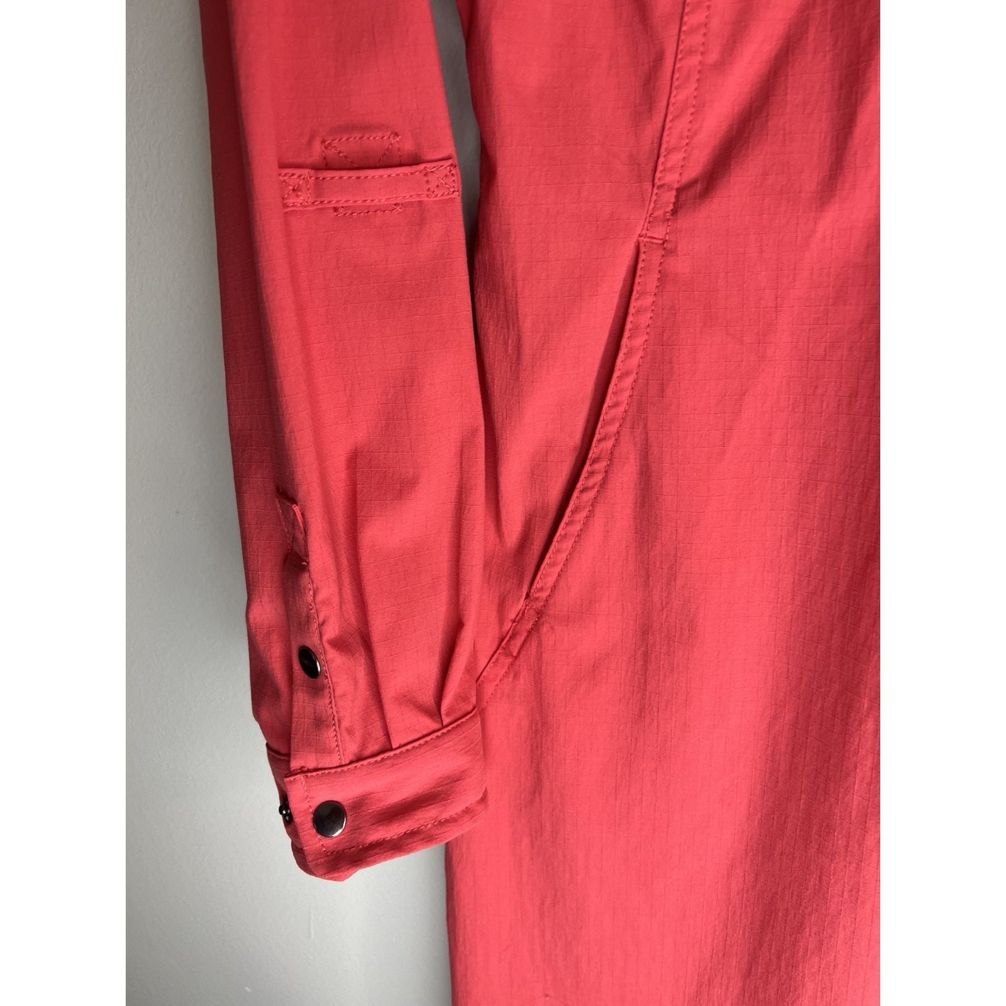 Duluth Trading Co. Pink Small Breezeshooter Breathable Stretch Shirt Dress
