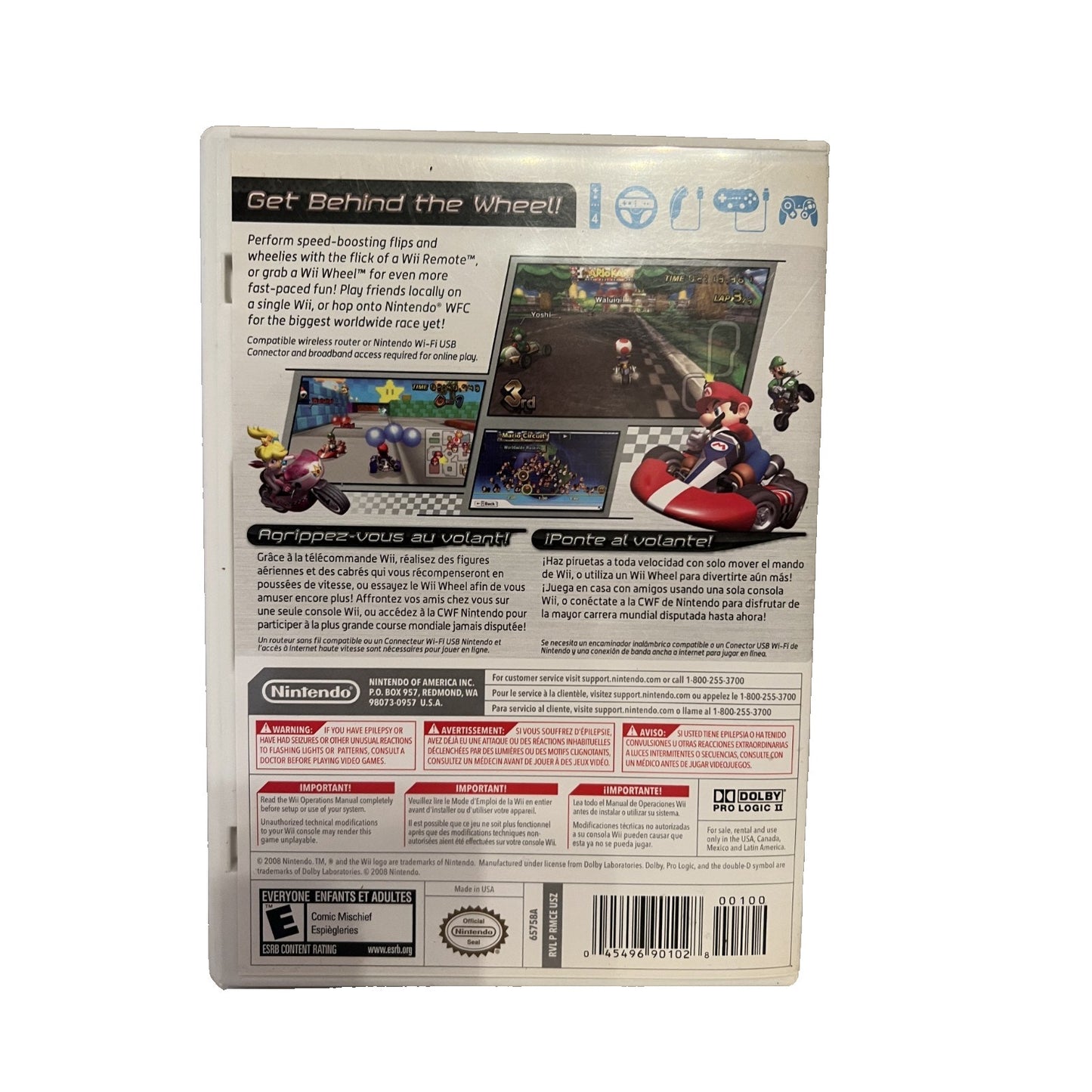 Mario Kart Wii Complete (Nintendo Wii 2008) Complete CIB - Tested