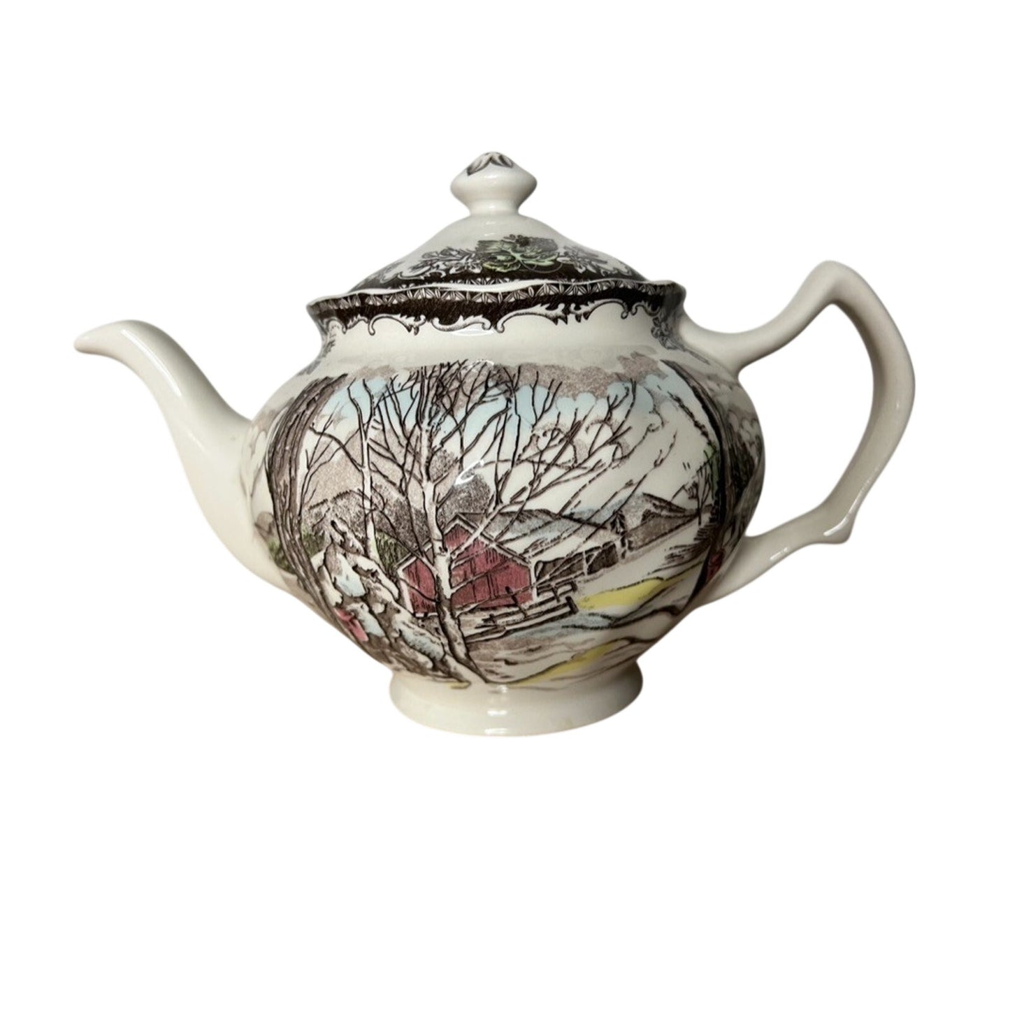 Johnson Brothers The Friendly Village Tea Pot with Lid England Sugar Maples