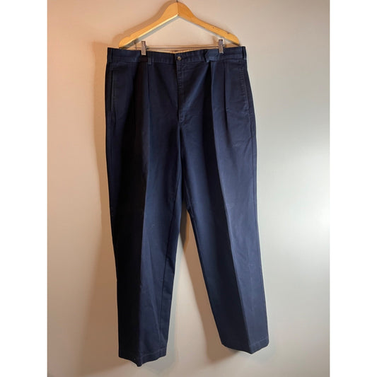 Vintage Polo Ralph Lauren Pleated Chino Twill Blue Andrew Pant Size 42x32 USA