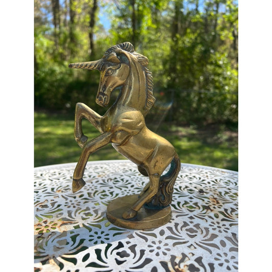 Vintage Brass Unicorn