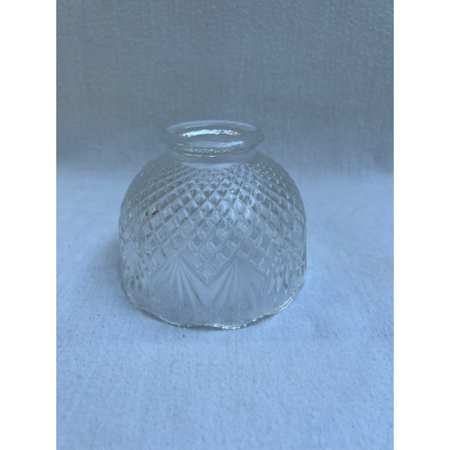 VTG Westmoreland Fairy Lamp Pineapple Clear Glass Candle Shade Only No Base