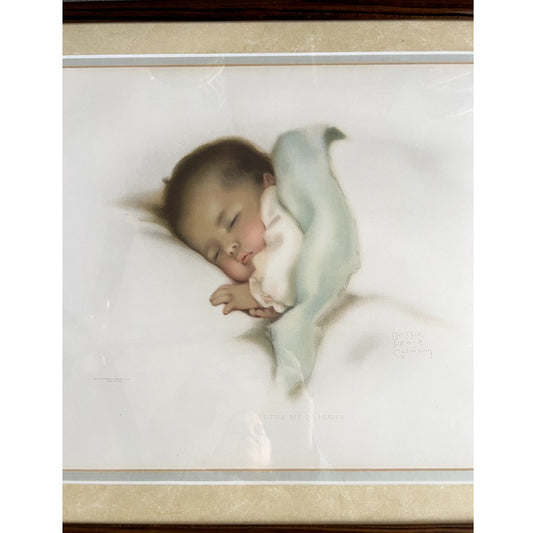 Bessie Pease Gutmann (1876-1960) "A Little Bit of Heaven" 25"x18" Wood Framed