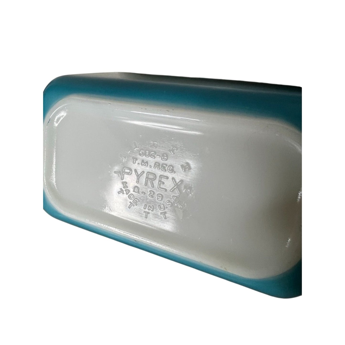 Vintage 1940-1950 Pyrex Blue Refrigerator Dish 502-B