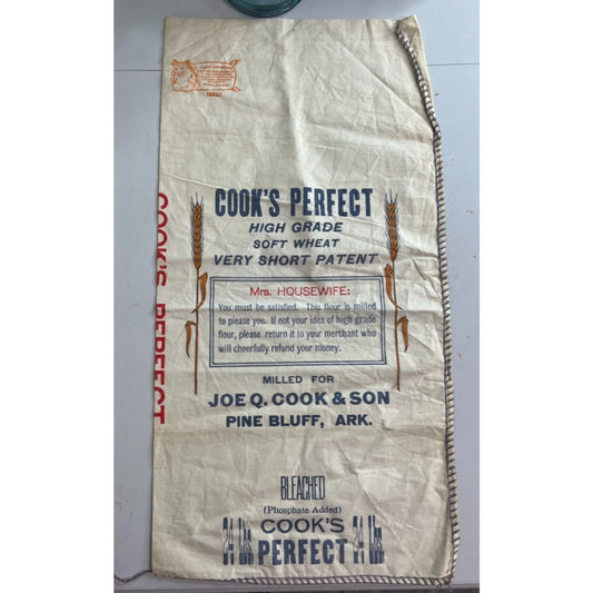 THE BEST Mrs. Housewife Vintage Cook's Perfect Flour Sack Primitive Farmhouse