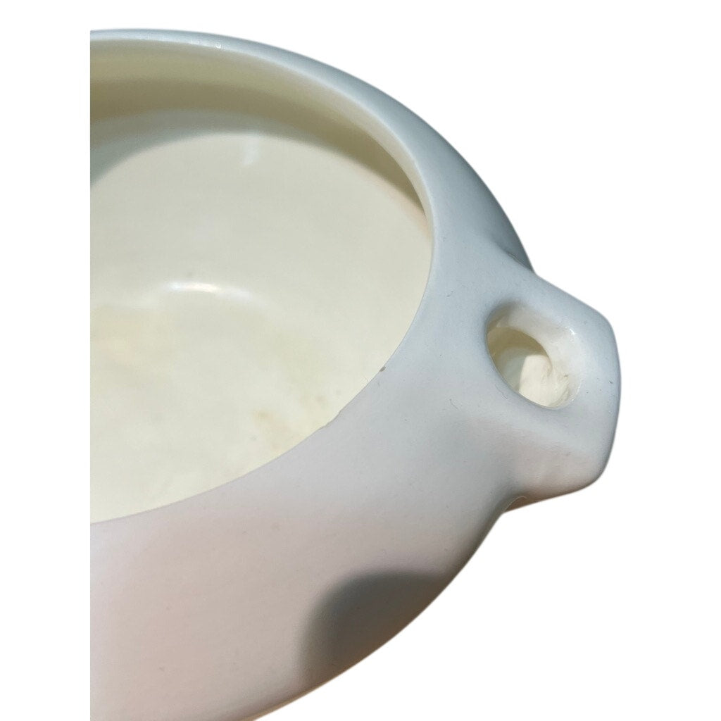 Vintage Spectrum Self Watering African Violet Pot Cream With Floral Decal