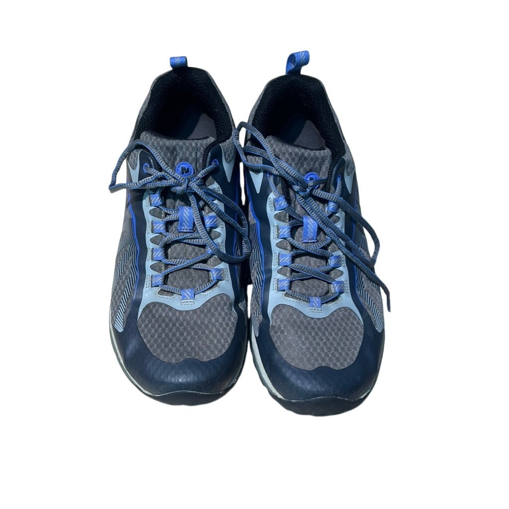 Women's sz 10 M Merrell Siren Edge Vibram Hiking Shoes Sneakers Gray Blue J35516