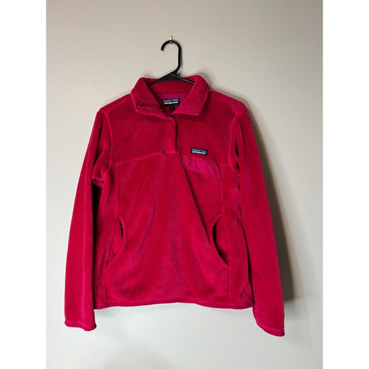 Patagonia Women’s Fleece Pink Size Small Snap Top Re- Tool Thermal Pro