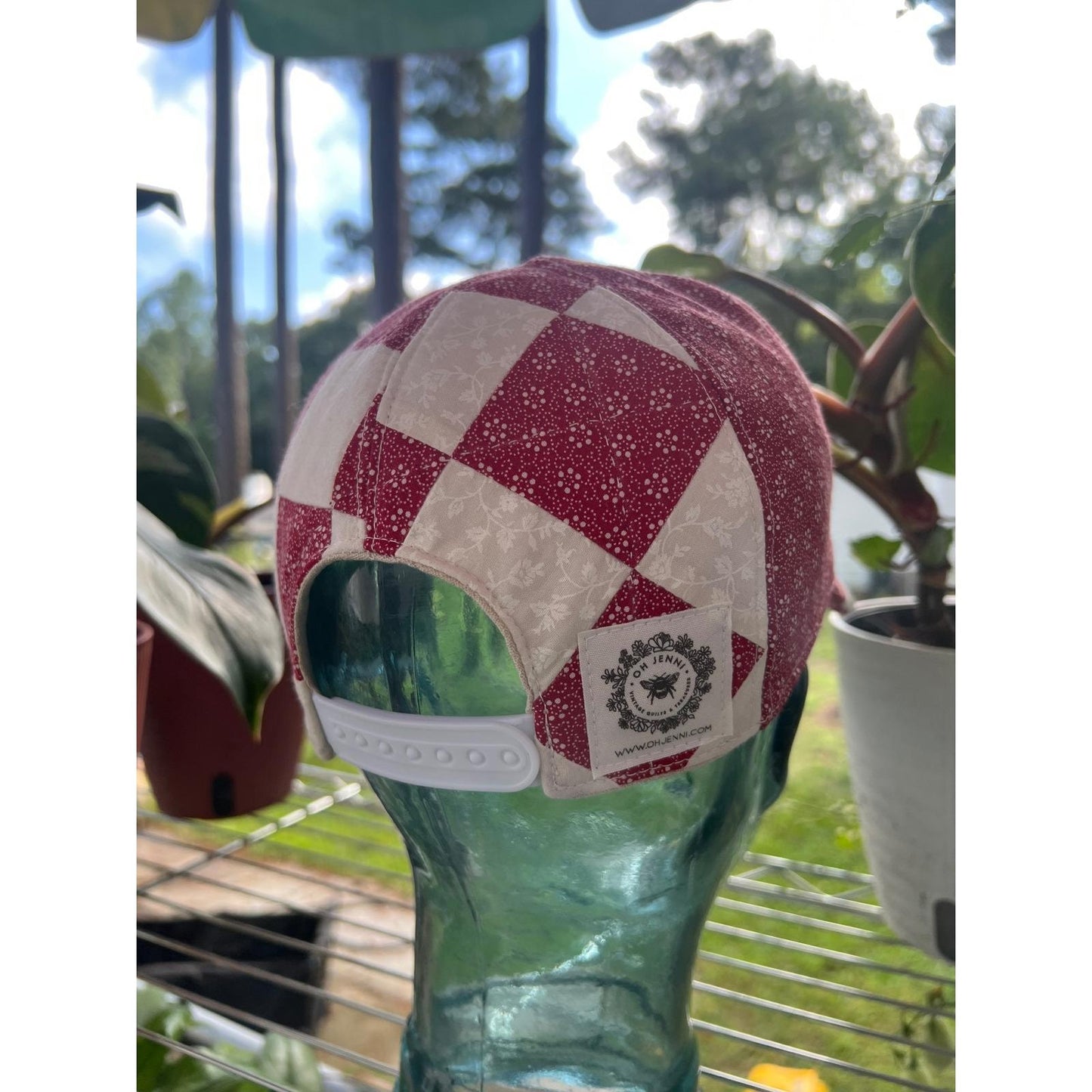 OOAK Vintage Red Rooster A Quilt Snapback Hat