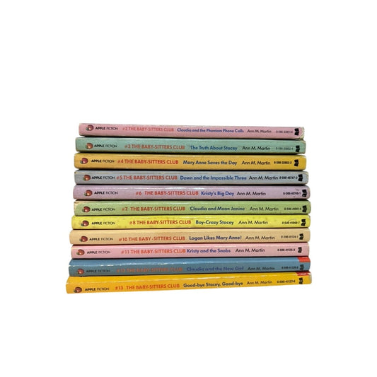 Vintage Babysitters Club Set of 11 Books 2 3 4 5 6 7 8 10 11 12 13