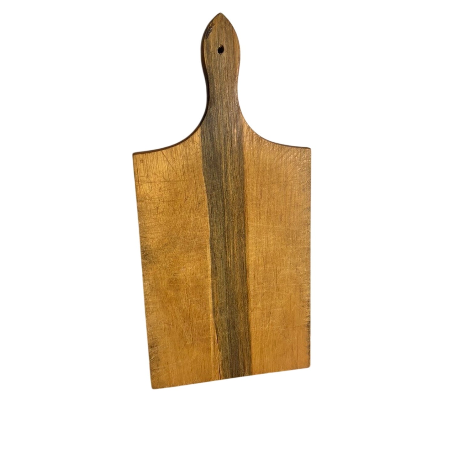 MCM Decorative Wood Cutting Board Folk Painting Nevco Peanut Butter Vtg 1965