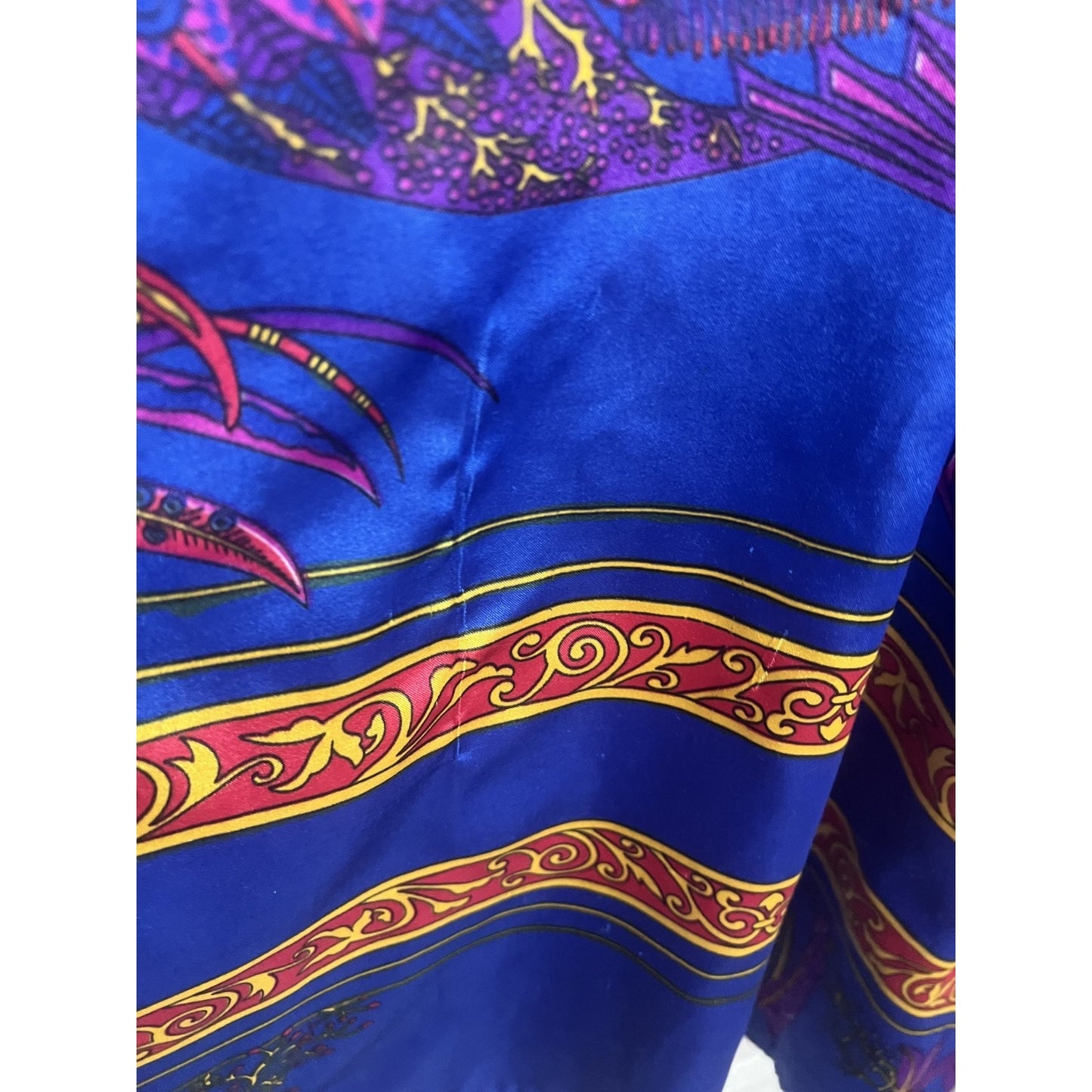 Vintage Winlar Kaftan Mu Mu Bold Print Mrs. Roper House Dress Shift Cover Up