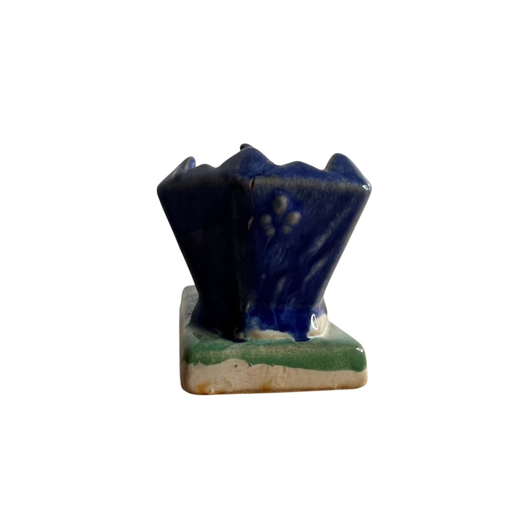 Vintage English Bulldog Ceramic Pottery Planter - Made in USA