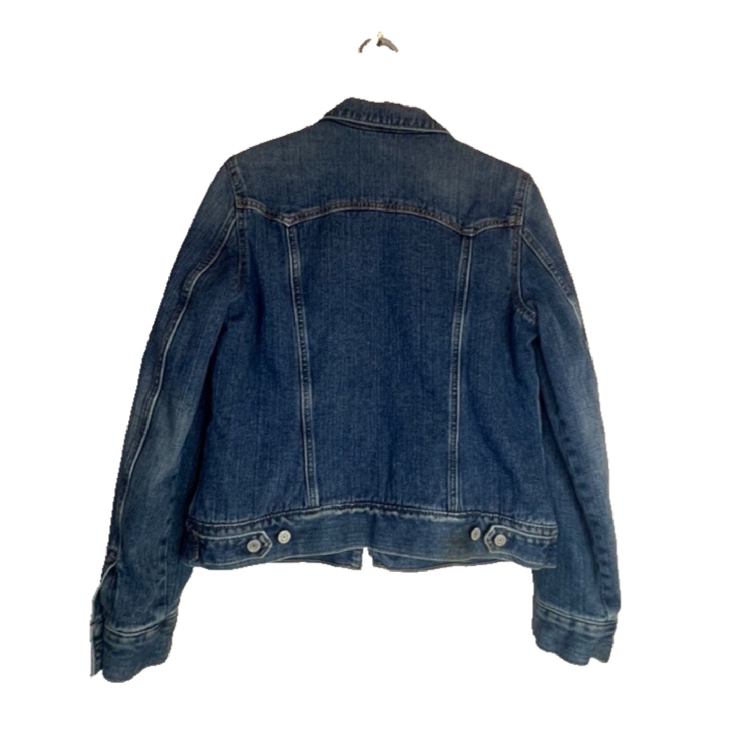 Vtg Gap Sherpa Lined Denim Trucker Jean Jacket Y2K Dopamine Chore Cozy 2008