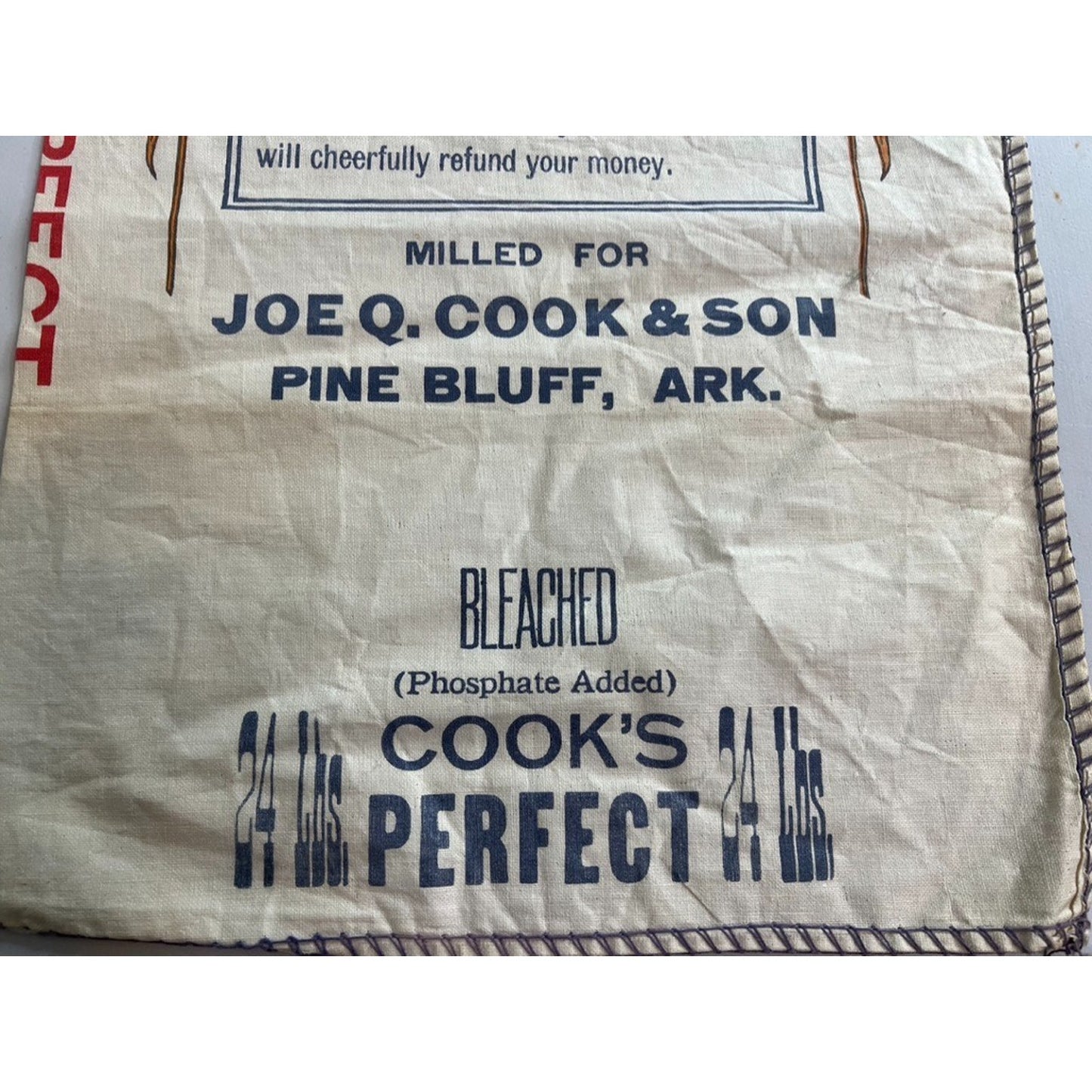 THE BEST Mrs. Housewife Vintage Cook's Perfect Flour Sack Primitive Farmhouse